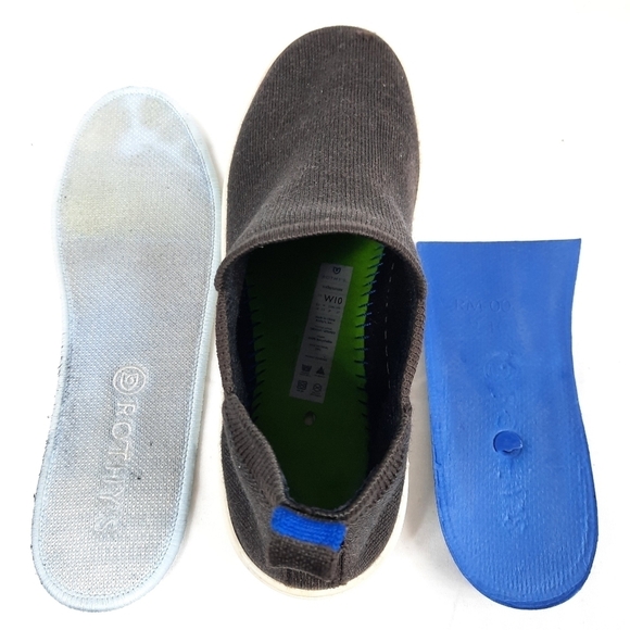 Rothy's The Chelsea Black High Top Sneakers Size 10 Women's Shoes - Picture 12 of 14